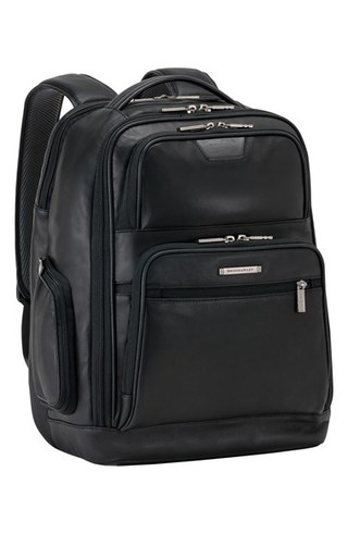 Briggs & Riley 'Medium' Leather Laptop Backpack | Nordstrom