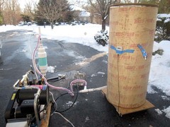 Homemade liquid nitrogen generator Joule Thomson Throttle