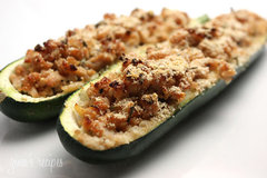 Turkey Stuffed Zucchini | Skinnytaste