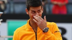 Cork mishap after Djokovic's Rome win