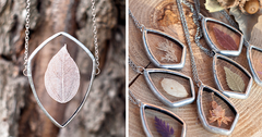Artist Preserves The Beauty Of Nature In Pressed Glass Jewelry | Bored Panda