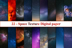 Space Texture Digital Paper Graphic by Best Bundle · Creative Fabrica