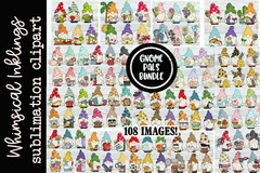 Gnome Pals Giant Clipart Bundle Graphic by Whimsical Inklings · Creative Fabrica