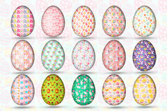 Easter Egg Set Graphic by Best Bundle · Creative Fabrica