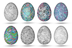 Coloring Book Easter Egg Graphic by Best Bundle · Creative Fabrica