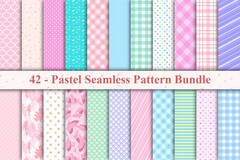 Sweet Pastel Seamless Pattern Collection Graphic by Best Bundle · Creative Fabrica